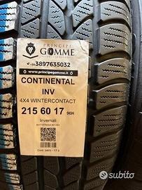 2 gomme 215 60 17 continental inv a3493