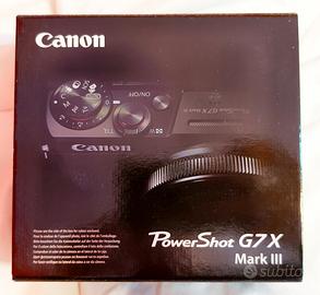 CANON G7X MK III NUOVA ZERO SCATTI ITALIANA.