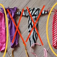 set 3 vestiti anni 80 Barbie 