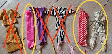 set 3 vestiti anni 80 Barbie 