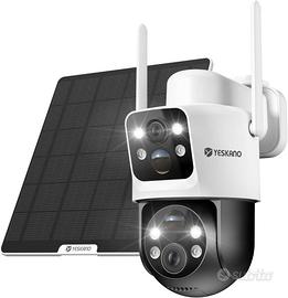 Telecamera WiFi Esterno 6MP Solare PTZ IP66