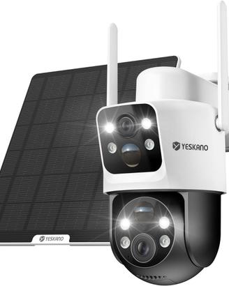 Telecamera WiFi Esterno 6MP Solare PTZ IP66
