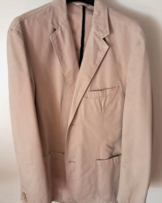 Giacca uomo, 100% cotone, colore beige, taglia M