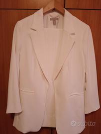 Completo tailleur bianco tg S H&M