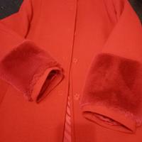 Cappotto rosso in lana Giulia Valli