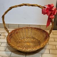 cesta rotonda in vimini