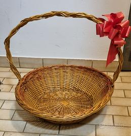 cesta rotonda in vimini