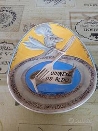 Piatto Ceramica Vintage ABC Bassano - Estate 1980 
