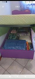 letto singolo contenitore