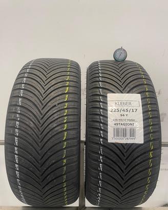 225 45 R17 94Y 2 GOMME KLEBER 4 STAGIONI