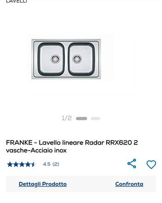 lavello Franke acciaio 