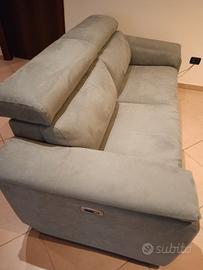 divano 3 posti con 2 relax elettrici