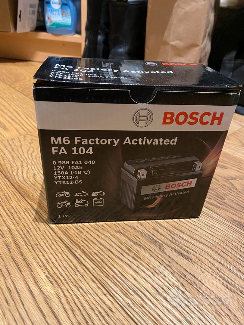 BATTERIA 12V 10AH BOSCH AGM FA104 PER MOTO