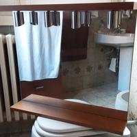 SPECCHIO CON LUCI E MENSOLA PER BAGNO NUOVO POZZI 