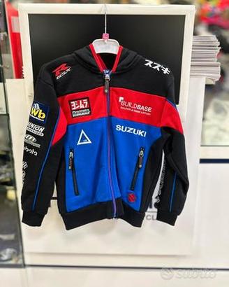 FELPA CON ZIP SUZUKI BAMBINI TG. 3-4 ANNI