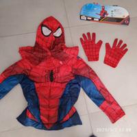 costume spider-man taglia unica imbottito