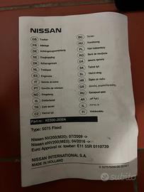 Gancio Traino Originale Nissan NV200 / e-NV200