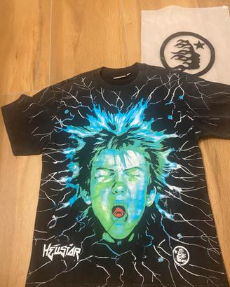T shirt hellstar nera con stampe