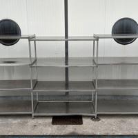 Scaffale in acciaio inox da 4300 mm