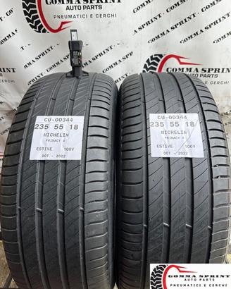 2 PNEUMATICI 235/55 R18 MICHELIN ESTIVE 70%