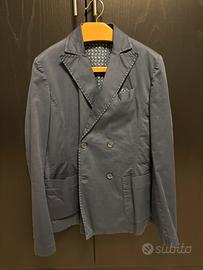 Giacca Doppiopetto Blu, 46, cotone