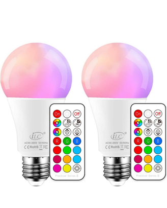 Coppia di lampadine colorate led 10w