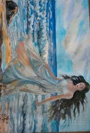 DONNA VELATA AL MARE