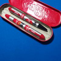 Duetto stylo e sfera brand CocaCola