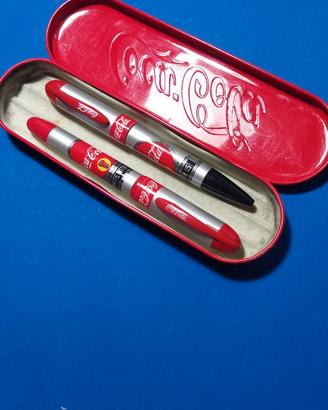 Duetto stylo e sfera brand CocaCola