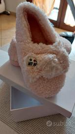 Pantofole ciabatte donna peluche rosa NUOVE