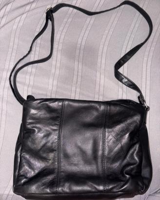 Borsa nera a tracolla Alessandro