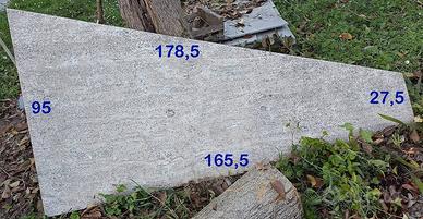 Lastrone grande in marmo travertino