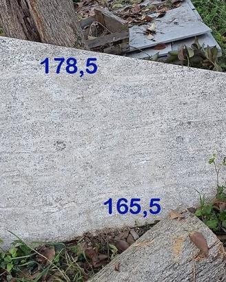 Lastrone grande in marmo travertino