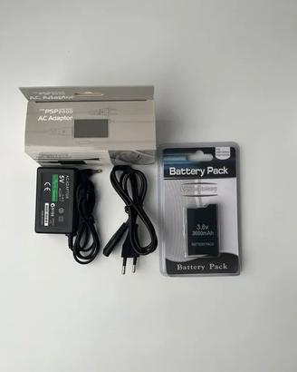 Caricabatteria + Batteria Per Console PSP 2000/300