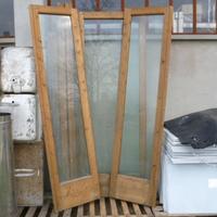 Porte in legno e alluminio con vetro (uso veranda)