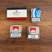4 Portasigarette vintage Marlboro Muratti Lucky St