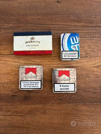 4 Portasigarette vintage Marlboro Muratti Lucky St