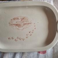 vassoio ovale vintage anni '80 porcellana Mulino  