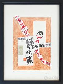 “Opale 7” - Litografia Giuseppe Capogrossi (1900-1