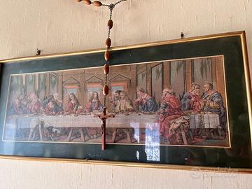 Grande arazzo / stampa tessile “Ultima Cena”