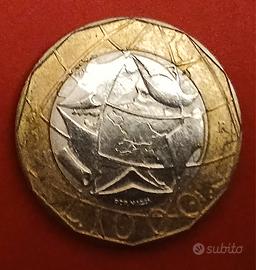 Moneta 1000 Lire 1997 con errori geografici