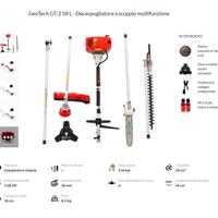 GeoTech GT-2 58L - Decespugliatore a scoppio multi