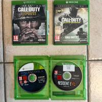COD WWII e infinite warfare, resident evil 6 e 7