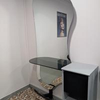 COPPIA DI SPECCHI SEDUTA DA PARRUCCHIERA  