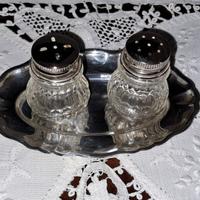 Set vintage sale e pepe e vassoietto firmato