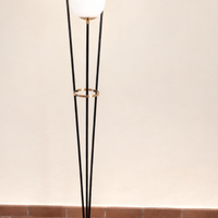 Lampada da terra - piantana vintage - base marmo