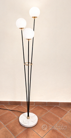 Lampada da terra - piantana vintage - base marmo