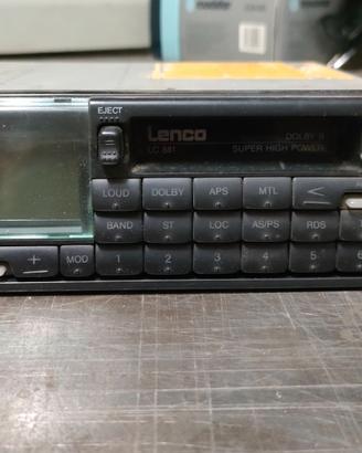 Autoradio vintage Lenco LC881, anni '80, hi-fi