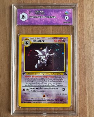 Pokémon Haunter Holo 1 Ed. Fossil ITA GRAAD 6.5