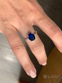 Pandora Anello 190056C01 Pietra Blu Misura 56